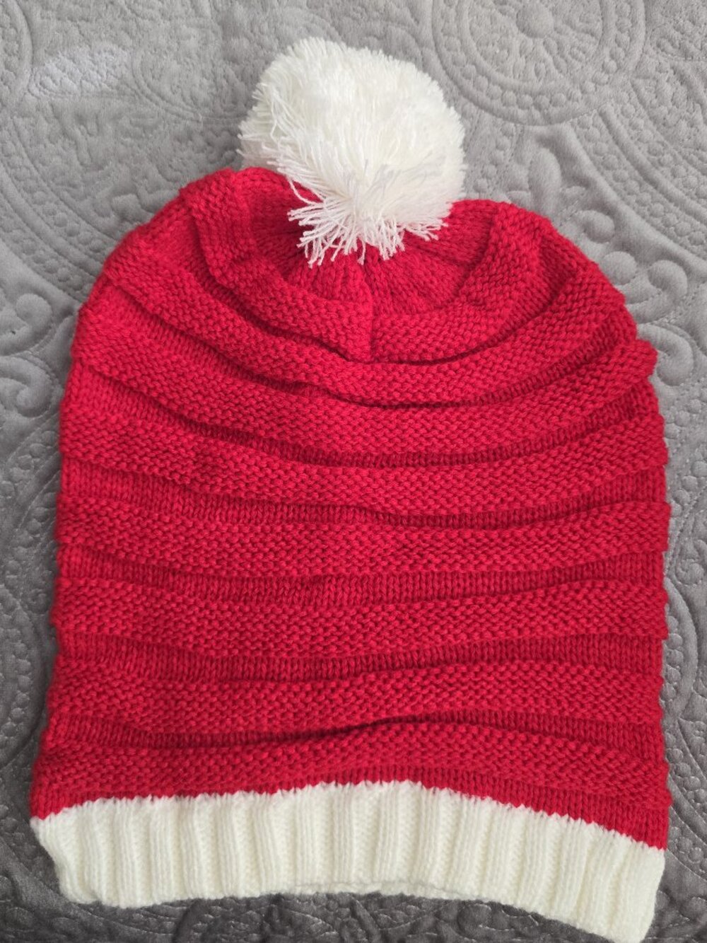 Holiday Party New Year Costume for Adults and Kid, Santa hat, Knitted